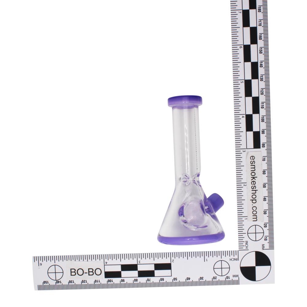 Mini Beaker Dry Hand Pipe-Purple