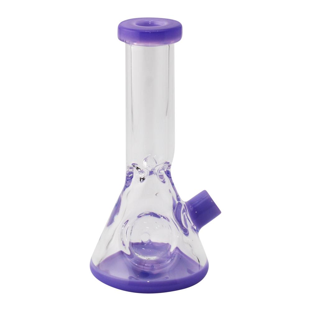 Mini Beaker Dry Hand Pipe-Purple