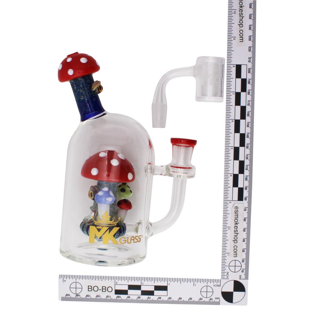 MK100 Glass Water Pipe-Red