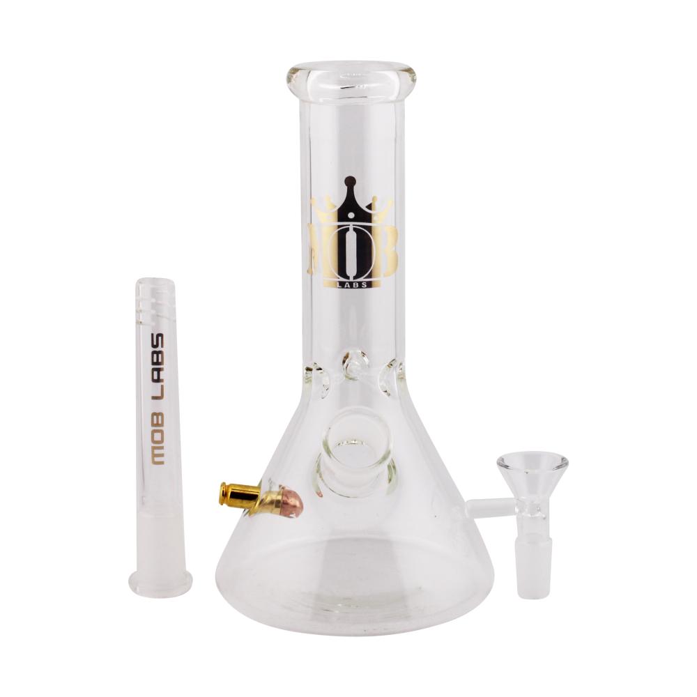 Mob Glass Water Pipe-Gold