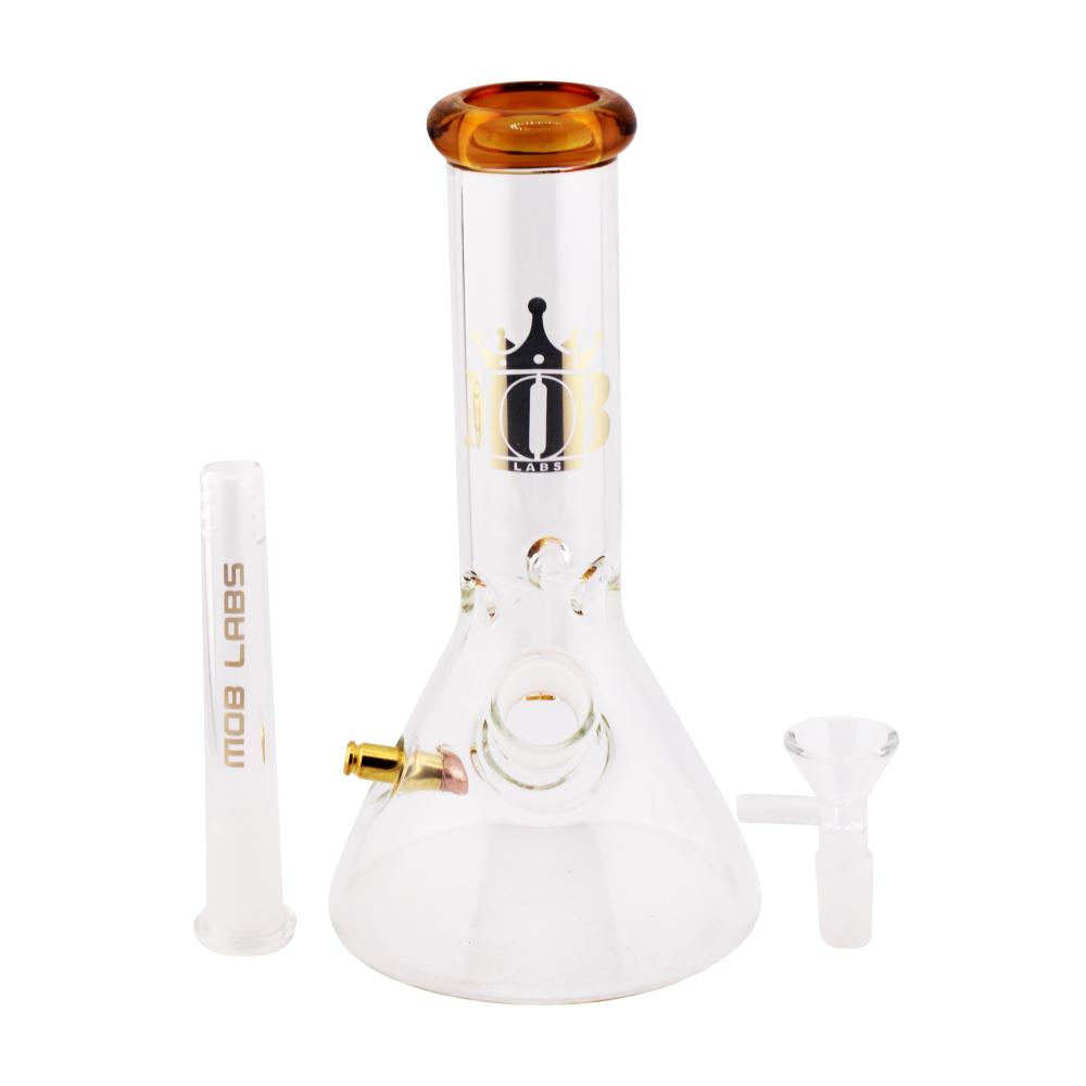 Mob Glass Water Pipe-Yellow