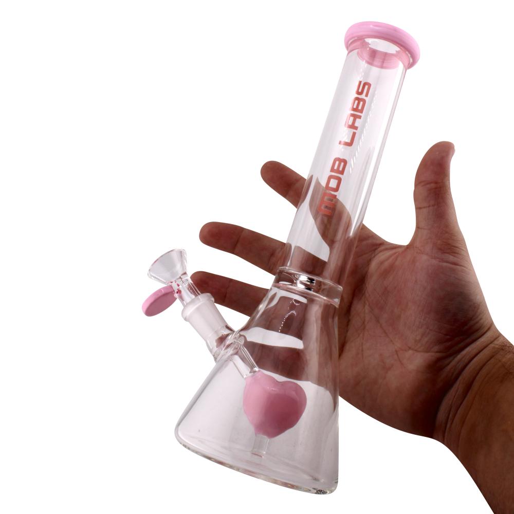 Mob Labs Heart Glass Water Pipe-Light Pipe