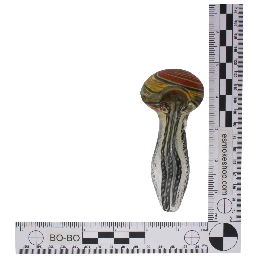 Molten Fang Glass Hand Pipe-Black