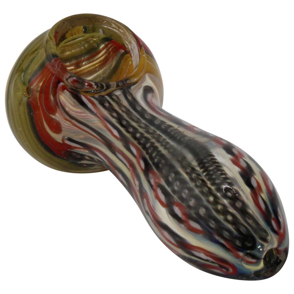 Molten Fang Glass Hand Pipe