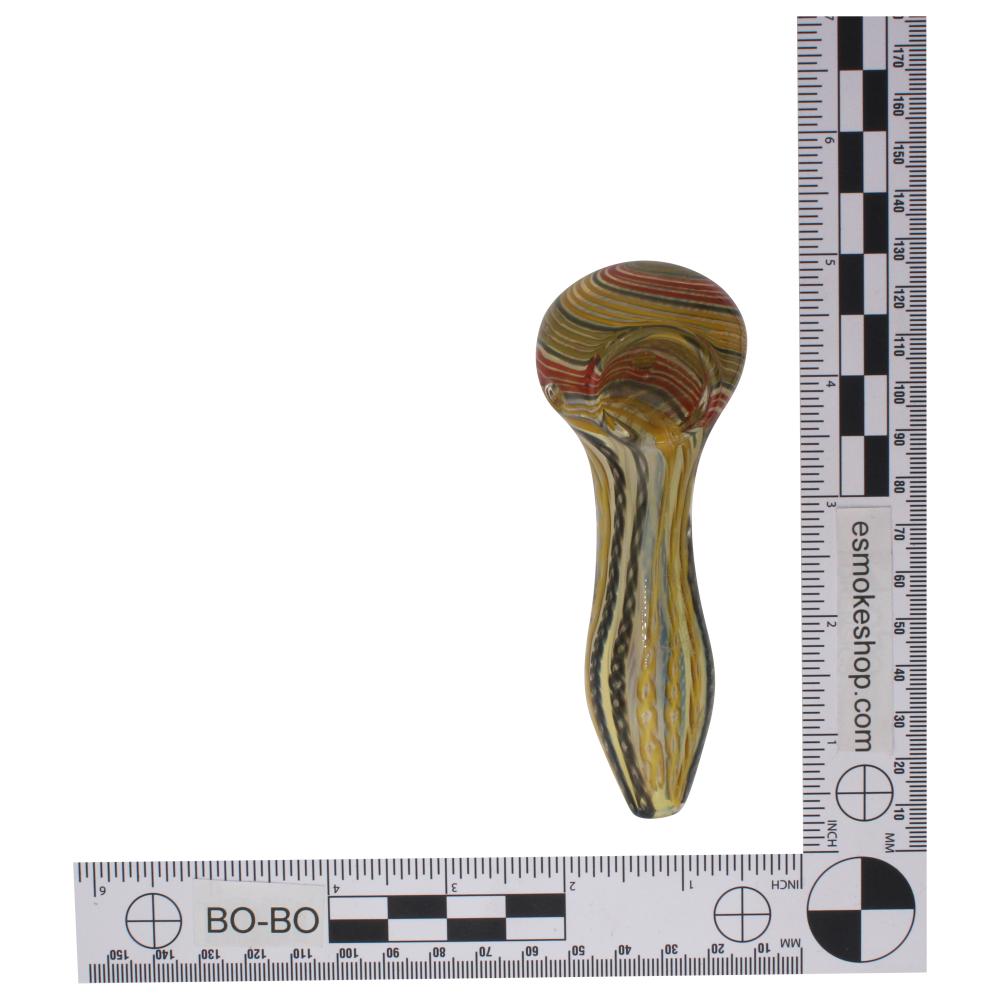 Molten Fang Glass Hand Pipe-Light Goldenrod Yellow
