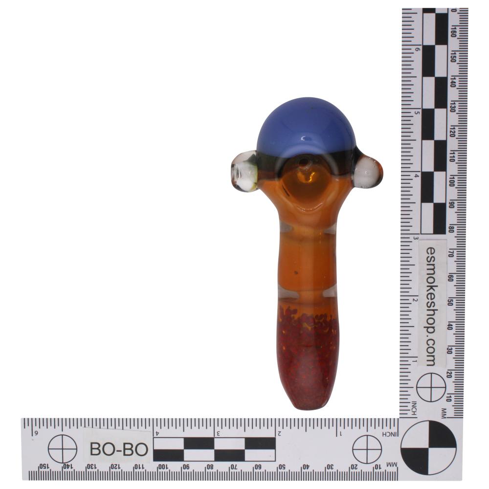 Molten Sky Glass Hand Pipe-Chocolate Brown