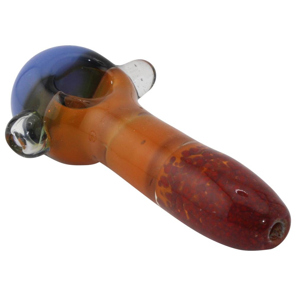 Molten Sky Glass Hand Pipe-Chocolate Brown