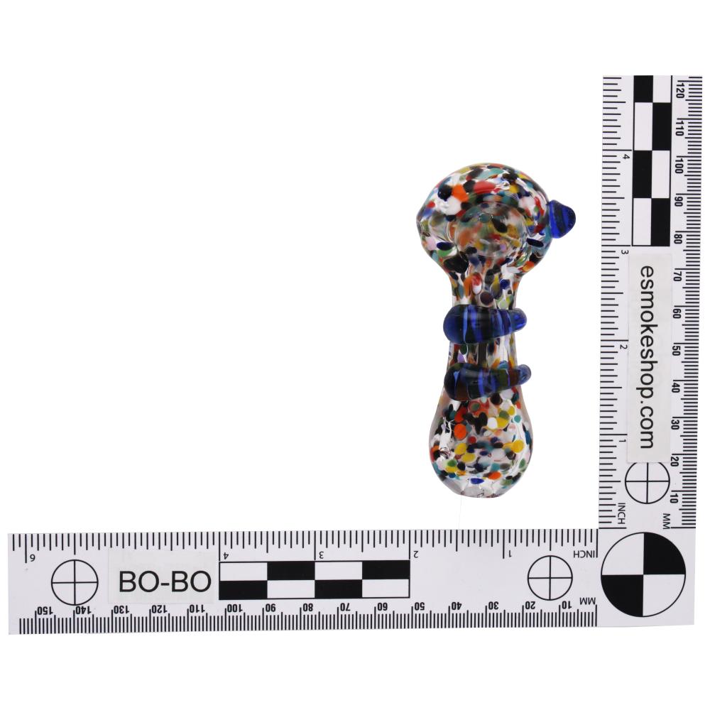 Mosaic Glass Hand Pipe-Rainbow