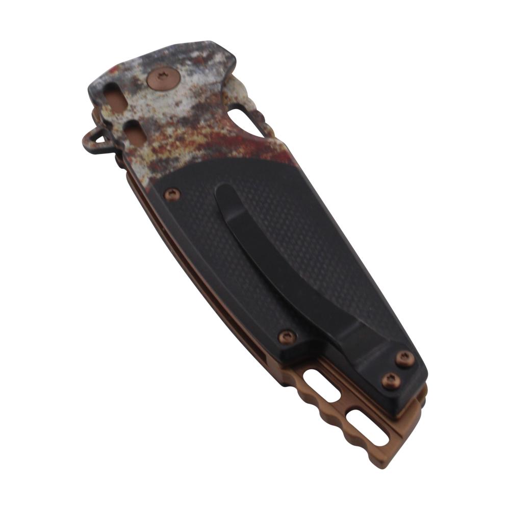 MTech Spring Assisted Folding Metal Pocket Knife-Black Mix