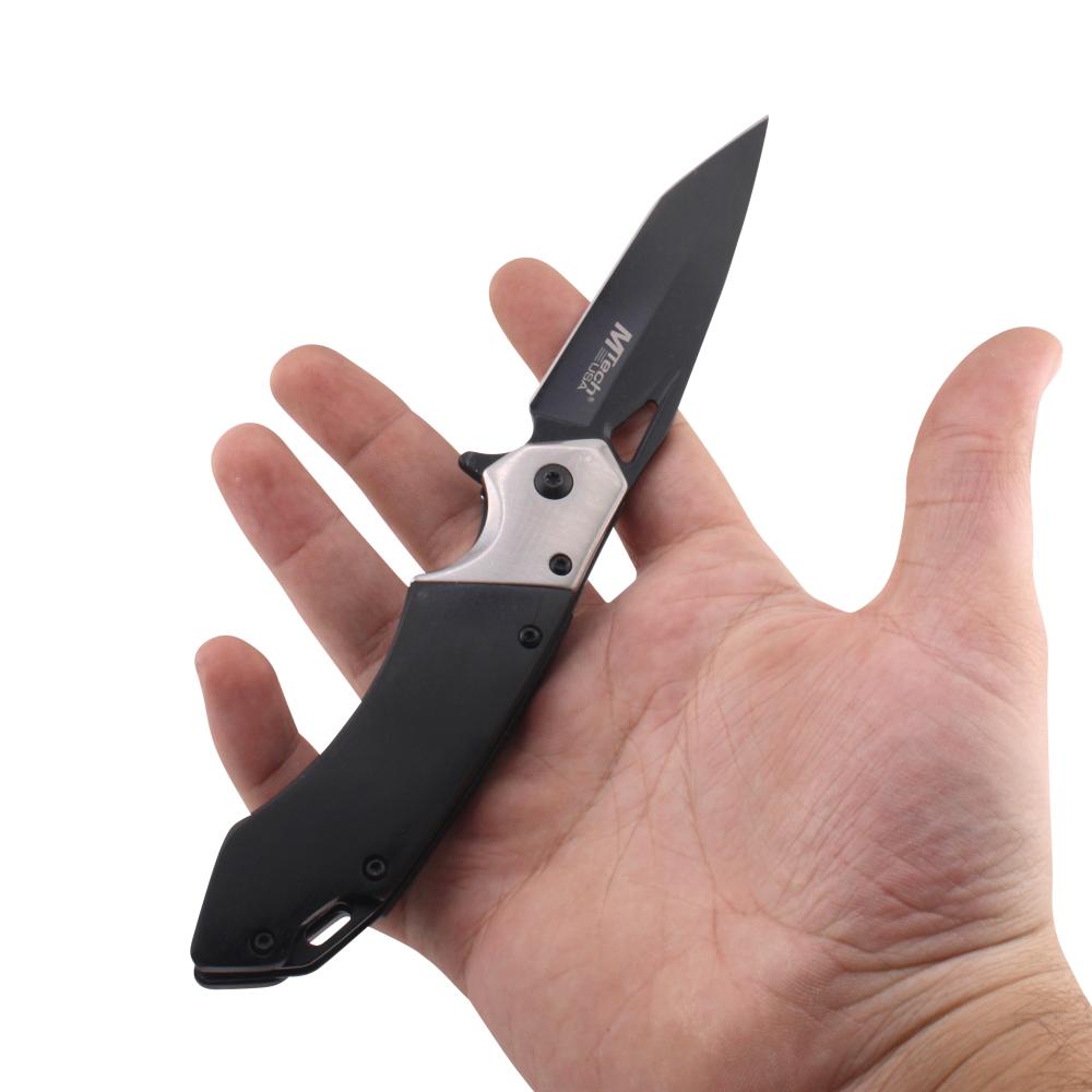 MTech USA N09 Folding Metal Pocket Knife-Black