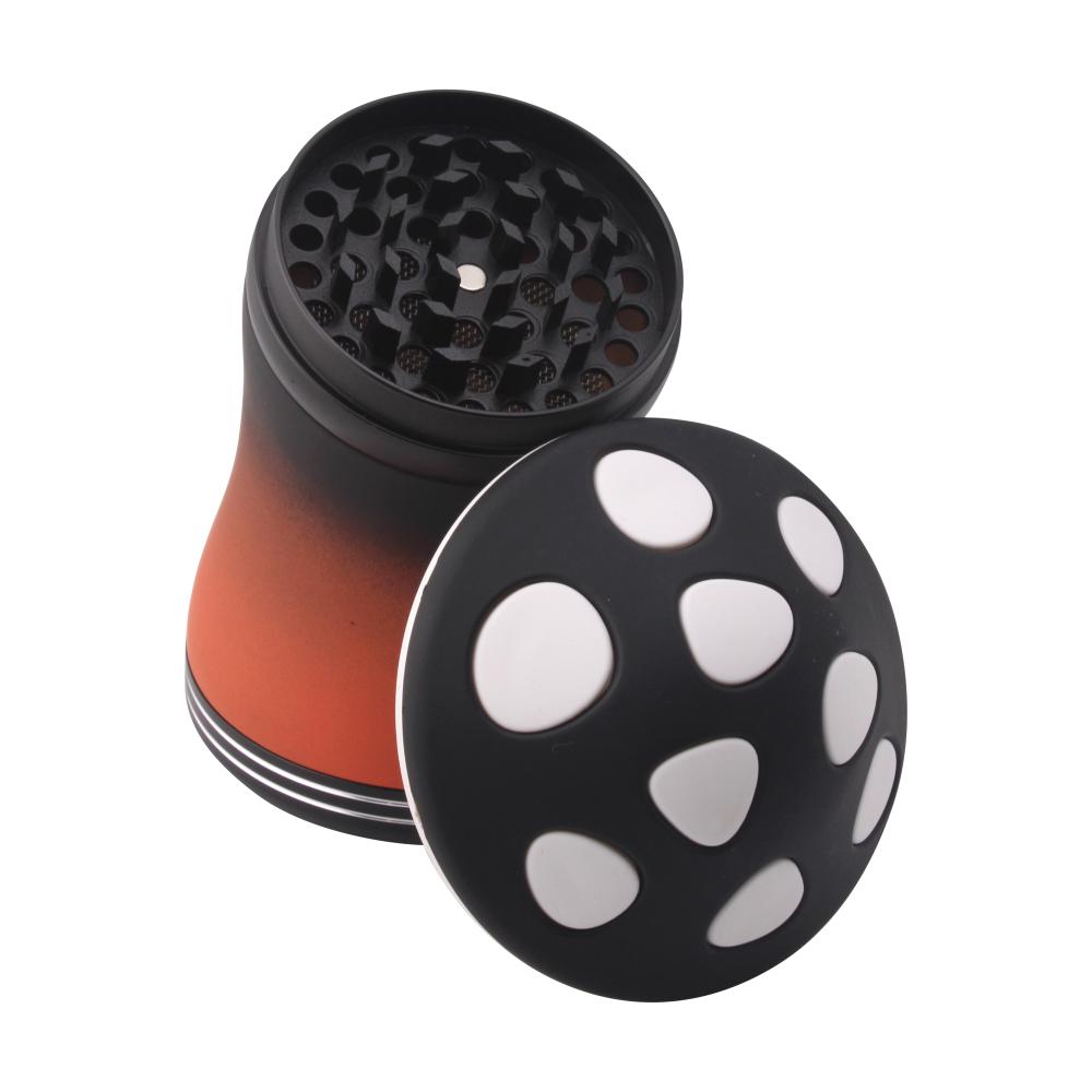 Mushroom Assorted Grinder-4 Piece-Black and Red