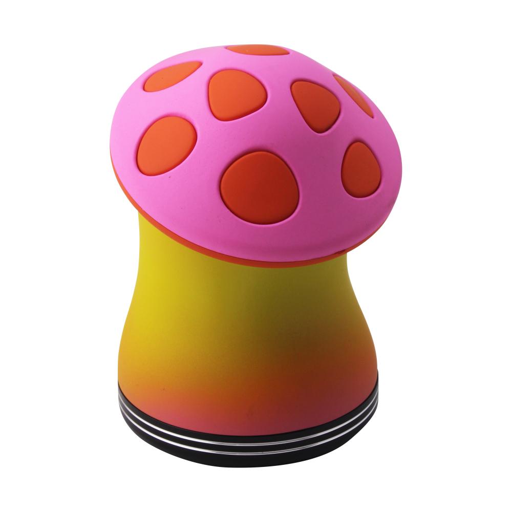 Mushroom Assorted Grinder-4 Piece-Pink and Yellow