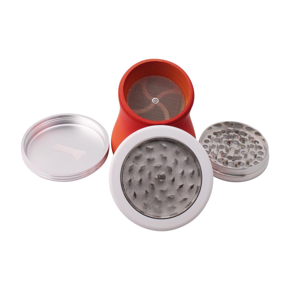 Mushroom Assorted Grinder-4 Piece-Red