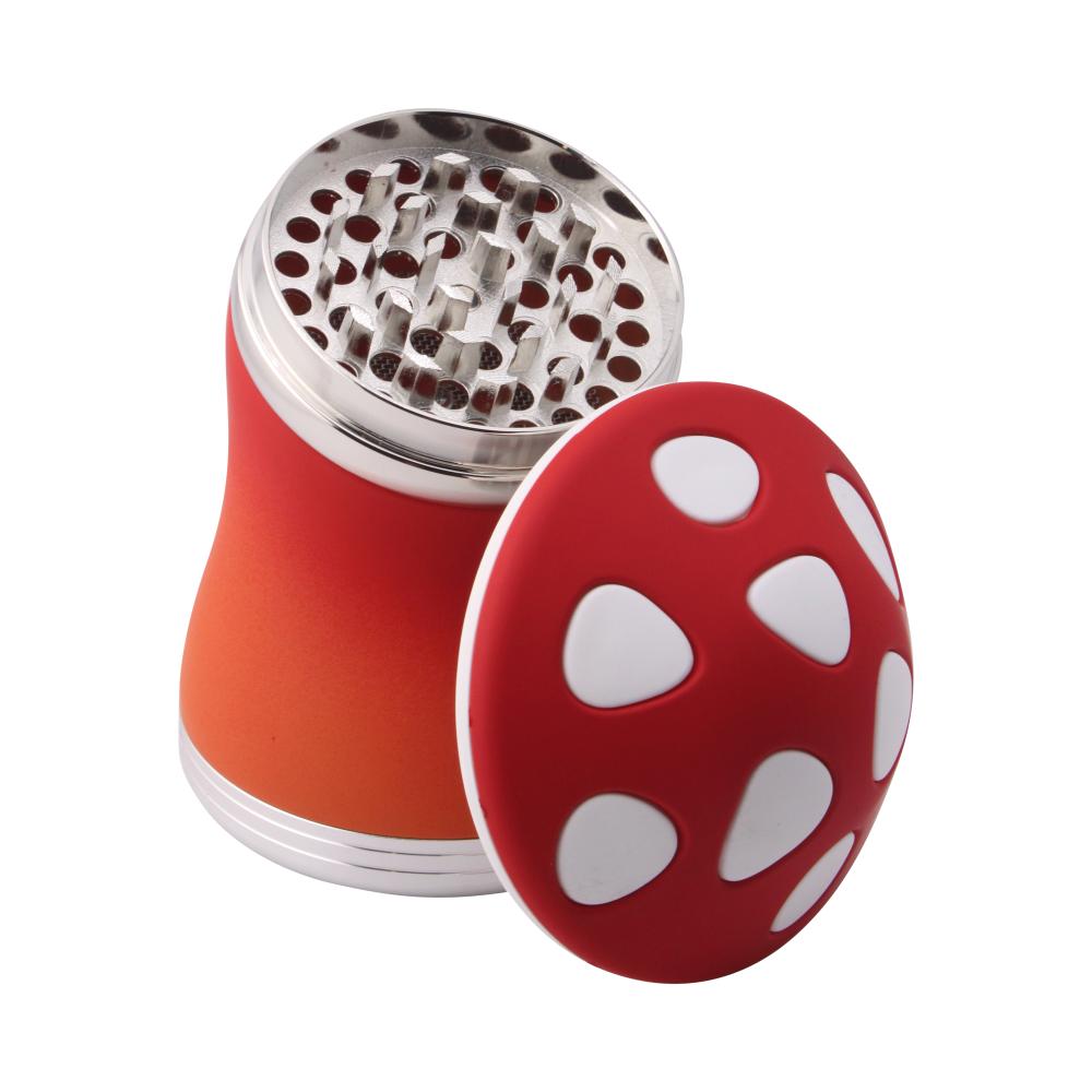 Mushroom Assorted Grinder-4 Piece-Red