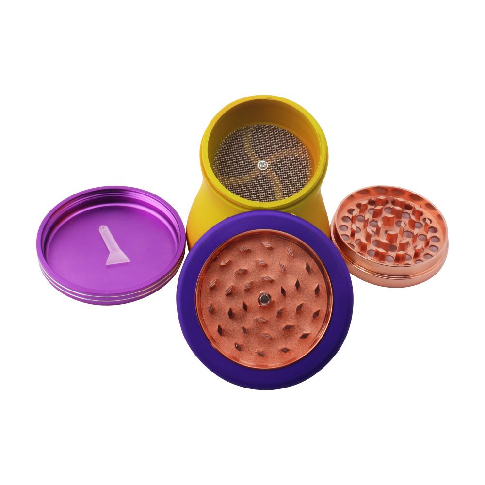Mushroom Assorted Grinder-4 Piece-Yellow