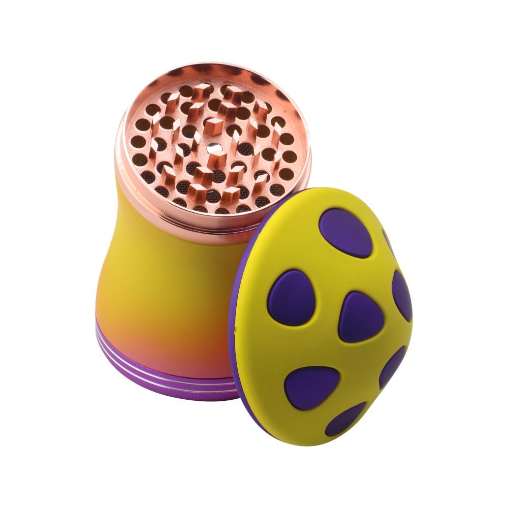 Mushroom Assorted Grinder-4 Piece-Yellow