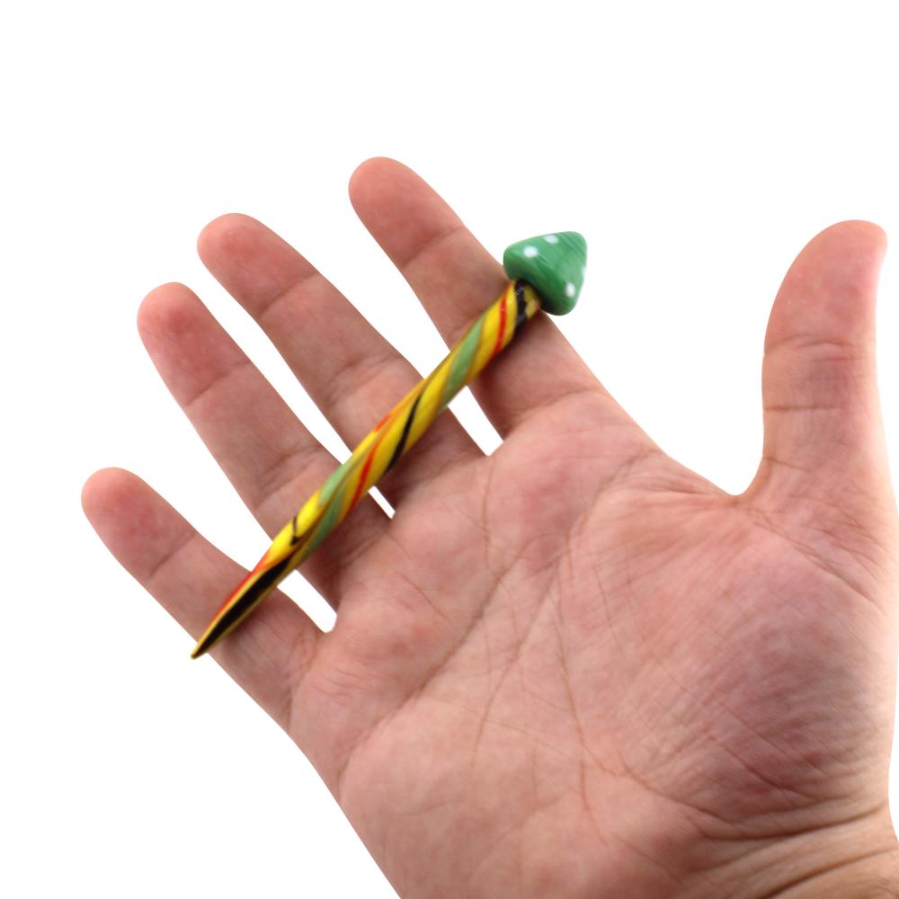 Mushroom Design Dabbing Tool-Yellow