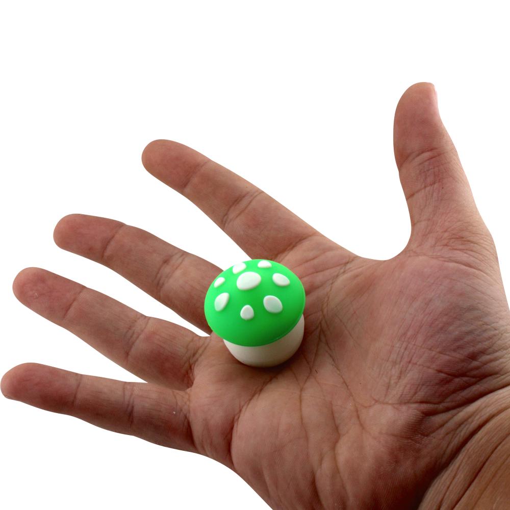 Mushroom Small Silicone Container-2 Piece-Green
