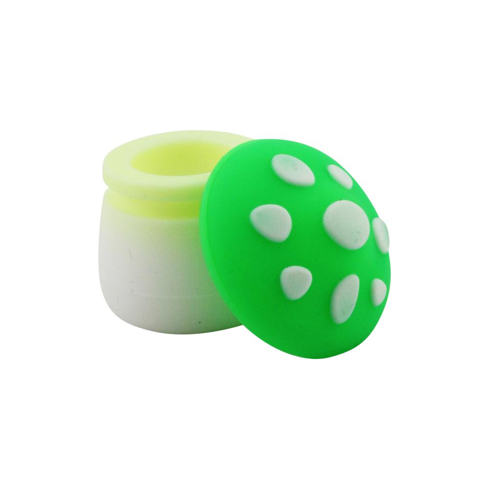 Mushroom Small Silicone Container-2 Piece-Green