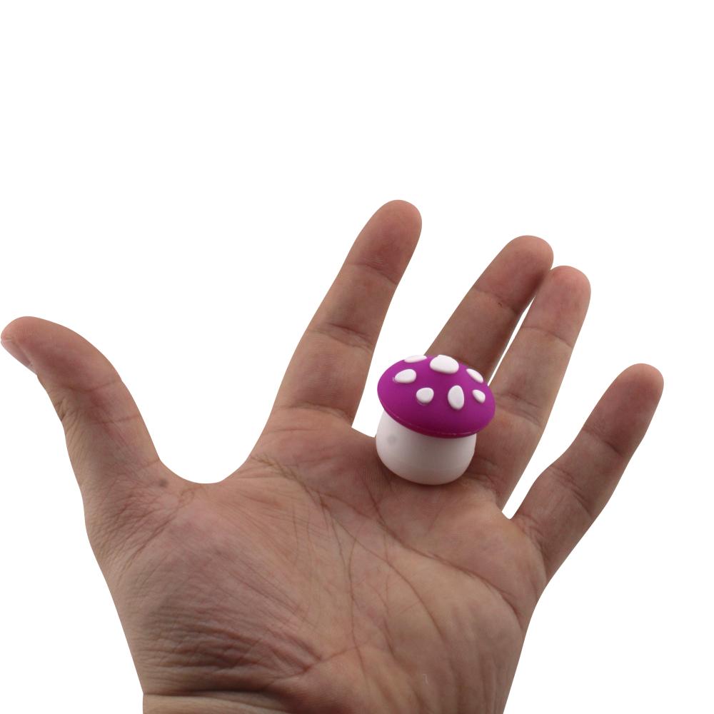 Mushroom Small Silicone Container-2 Piece-Purple