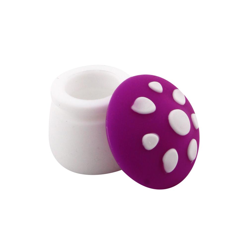 Mushroom Small Silicone Container-2 Piece-Purple
