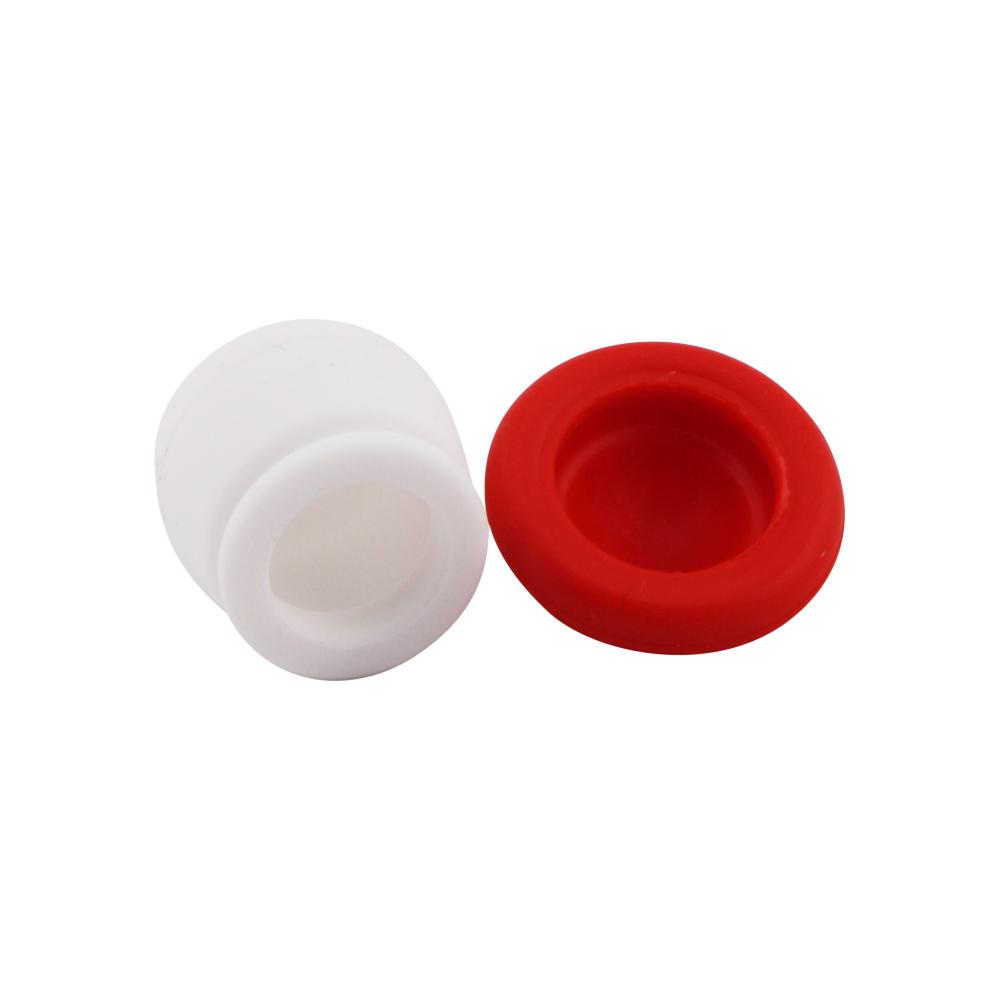 Mushroom Small Silicone Container-2 Piece-Red