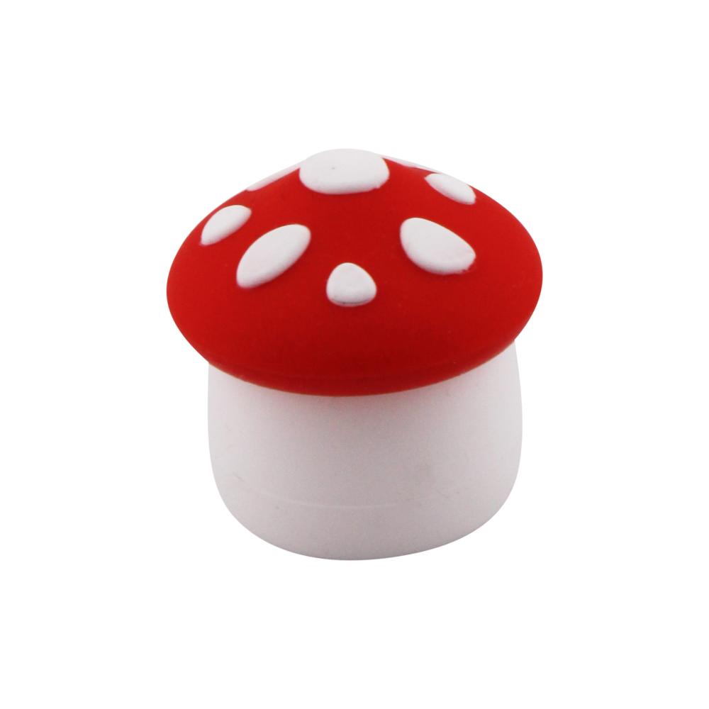 Mushroom Small Silicone Container-2 Piece-Red