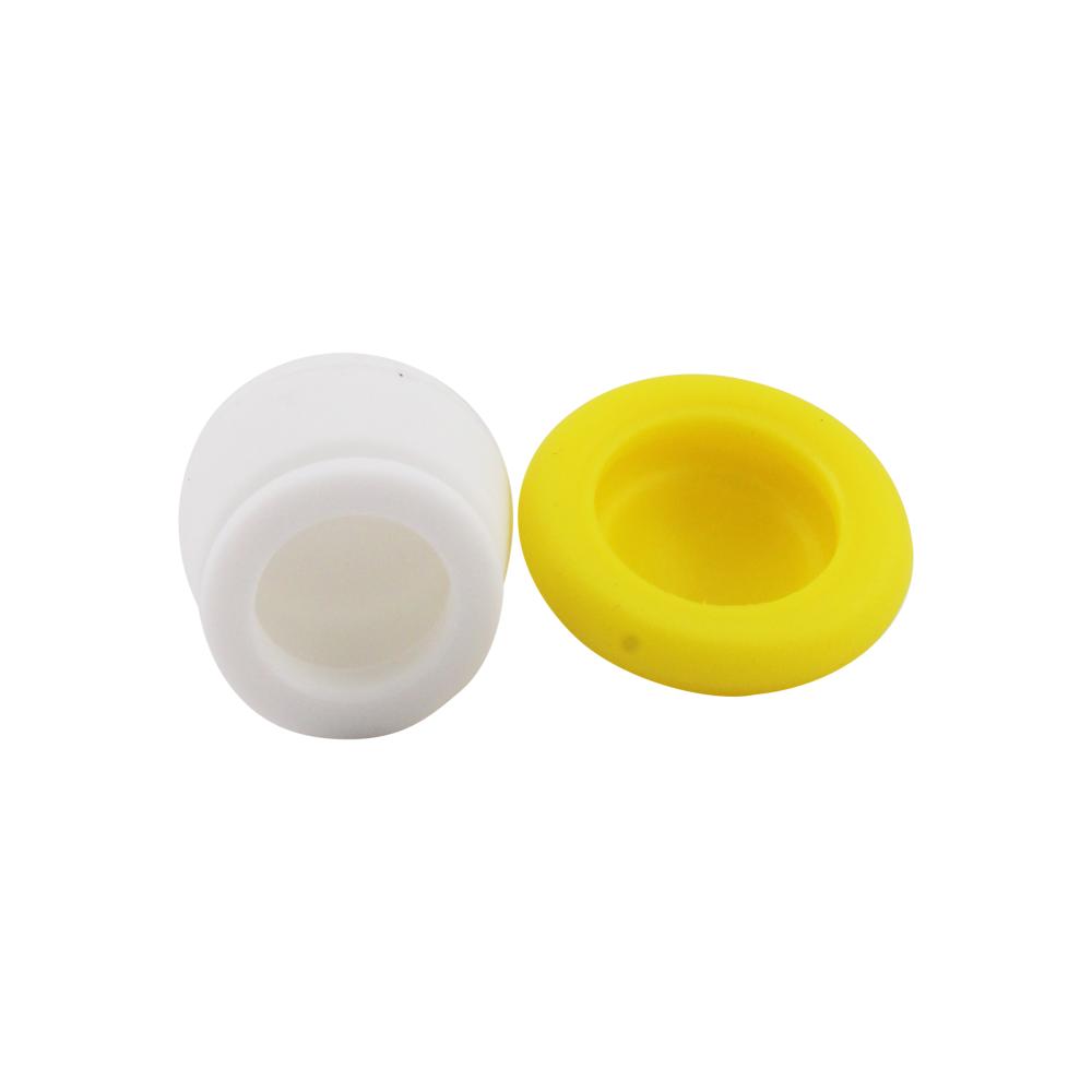 Mushroom Small Silicone Container-2 Piece-Yellow