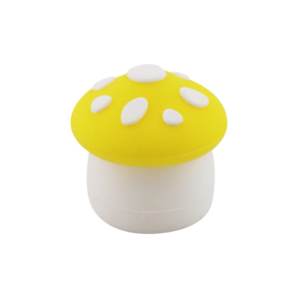 Mushroom Small Silicone Container-2 Piece-Yellow