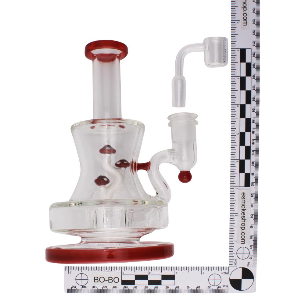 Mystic Mushroom Water Pipe-Red