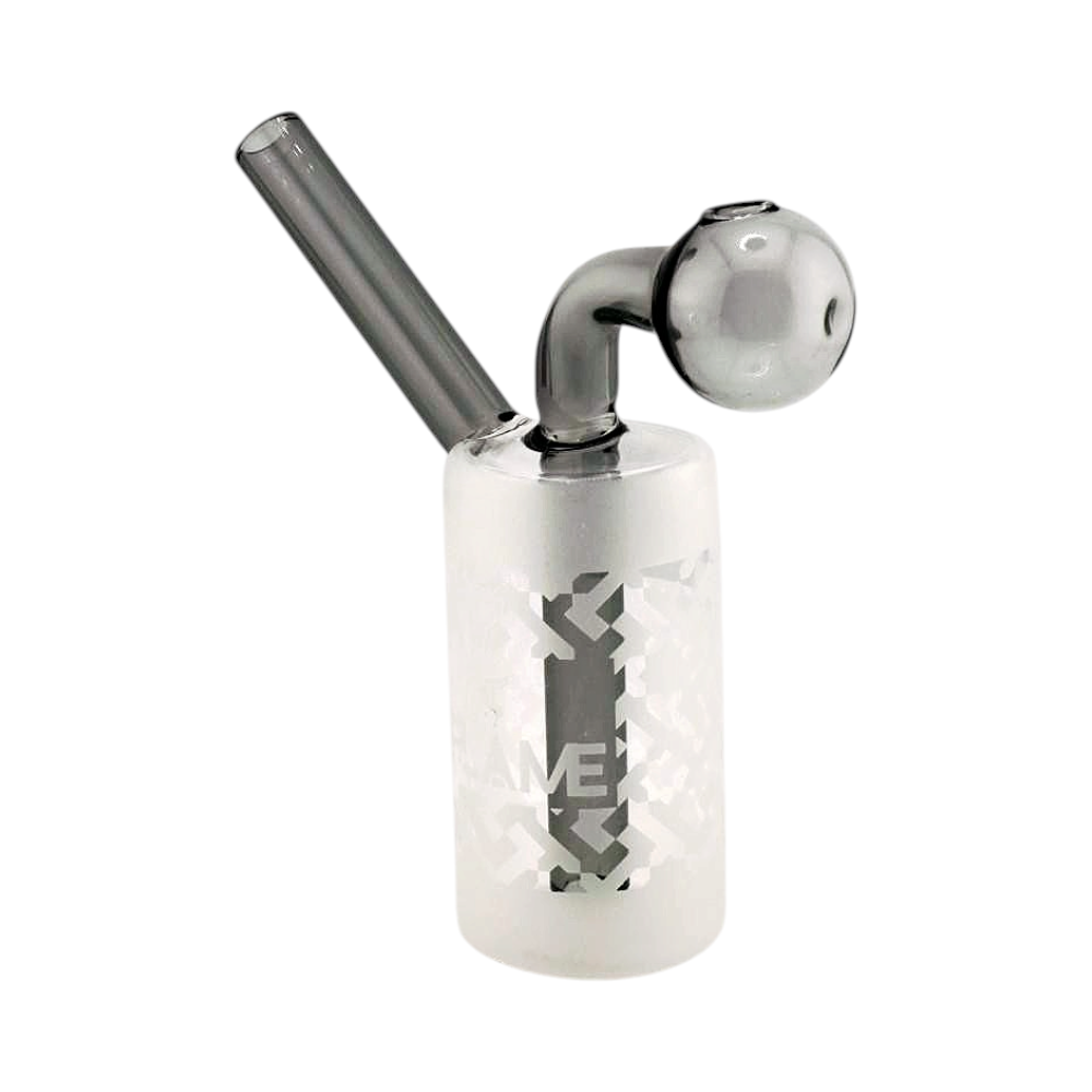 N29 Flam Thick Pyrex Glass Oil Burner Bubbler-Black