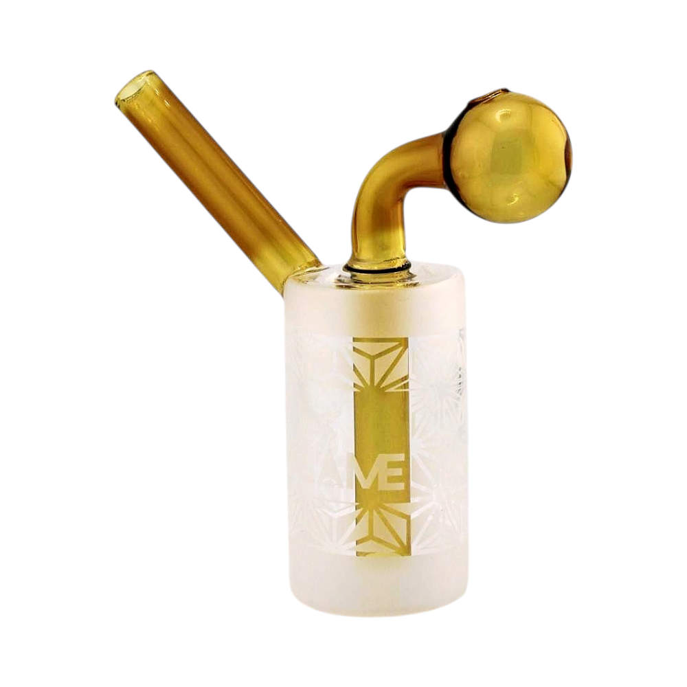 N29 Flam Thick Pyrex Glass Oil Burner Bubbler-Brown