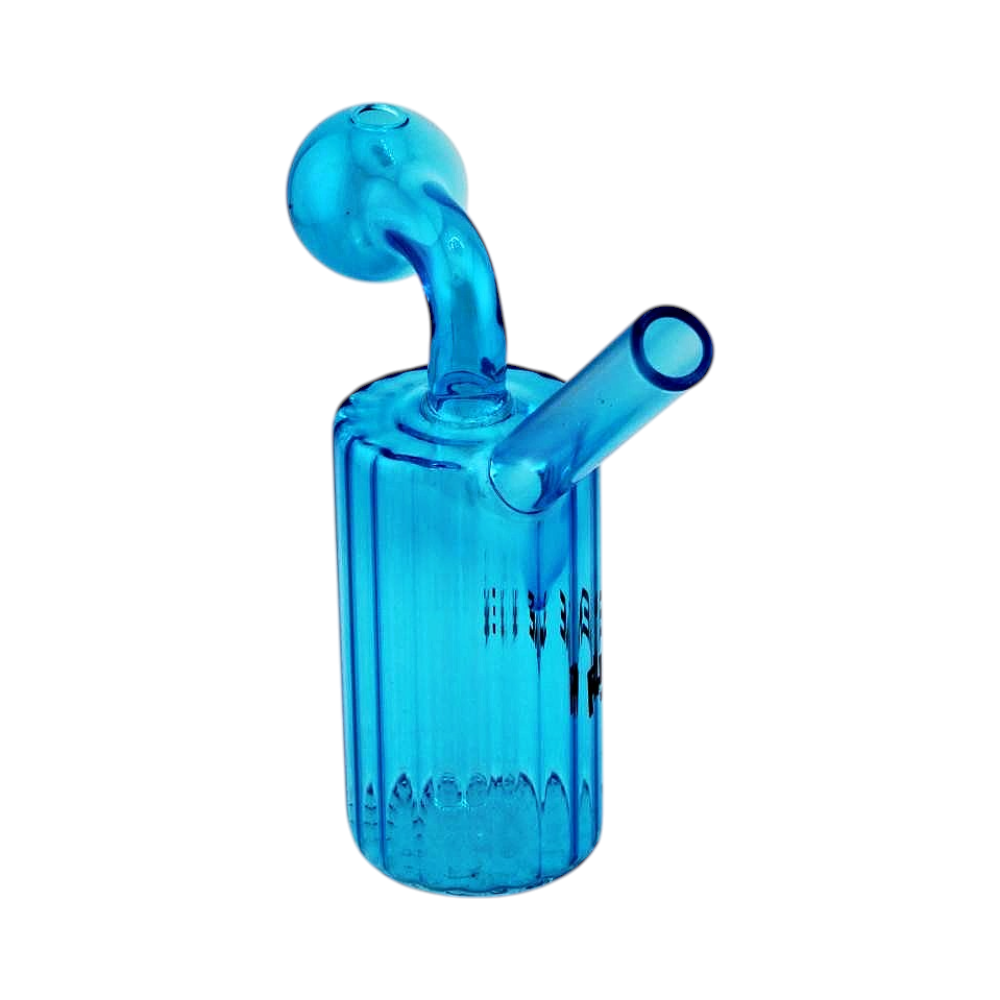 N31 Flam Thick Pyrex Glass Oil Burner Bubbler-Blue