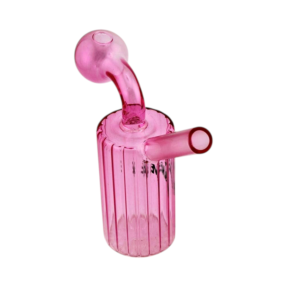 N31 Flam Thick Pyrex Glass Oil Burner Bubbler-Pink