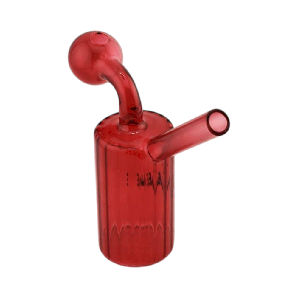N31 Flam Thick Pyrex Glass Oil Burner Bubbler-Red