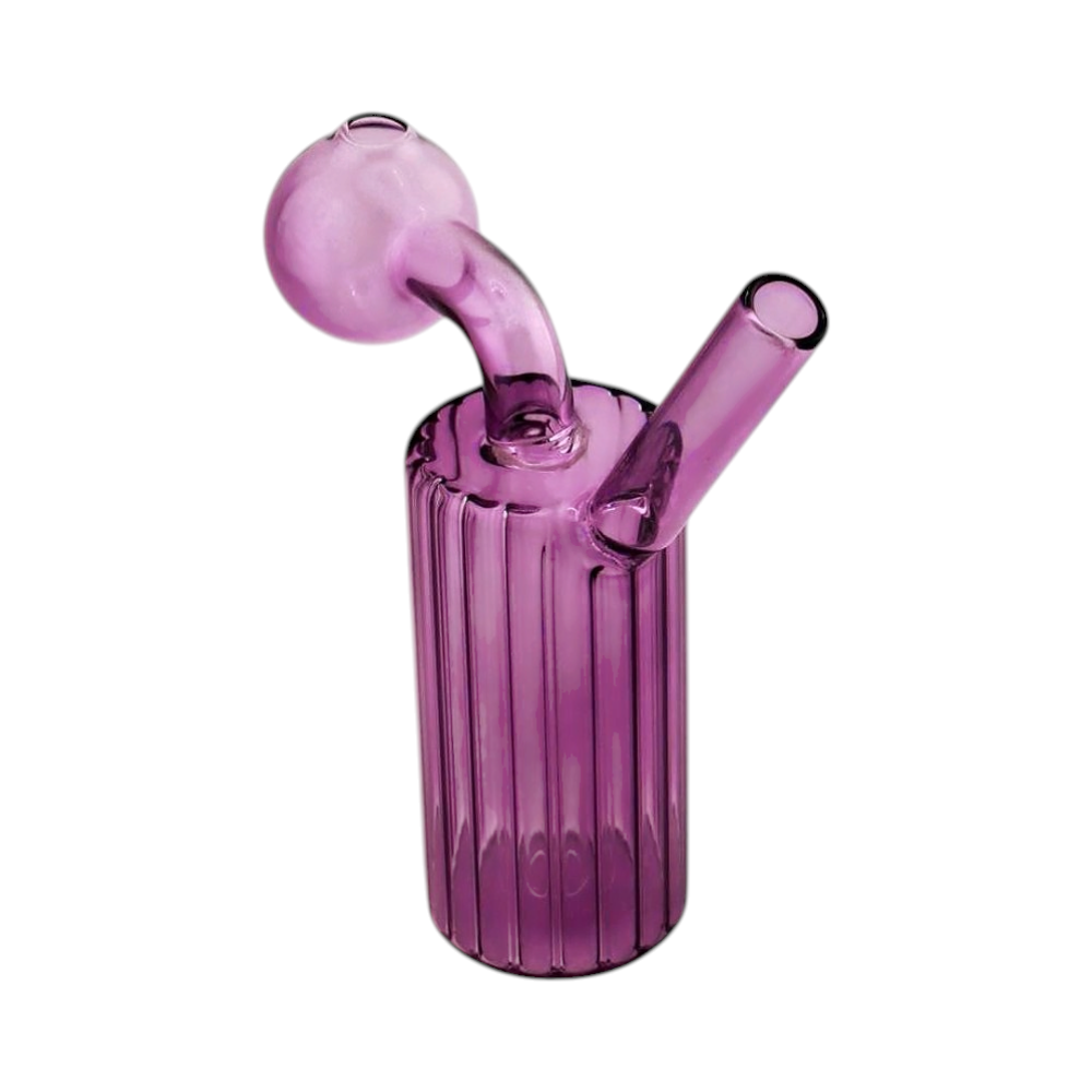 N32 Thick Pyrex Glass Oil Burner Bubbler-Purple