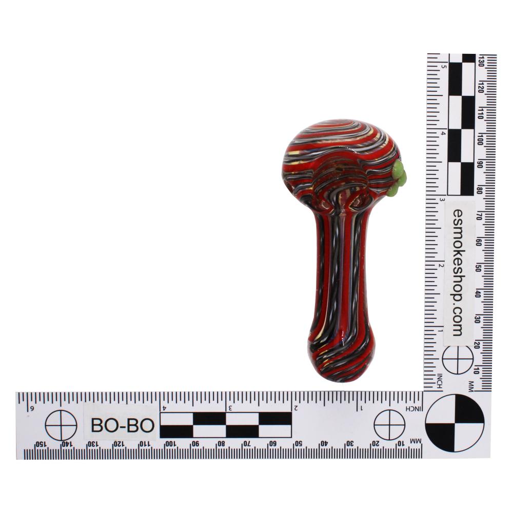 Nael Glass Hand Pipe-Red
