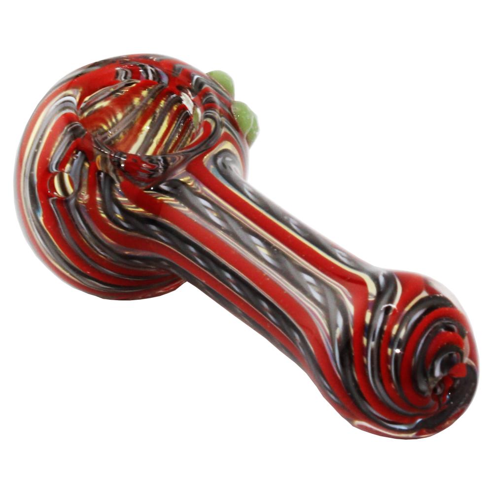 Nael Glass Hand Pipe-Red