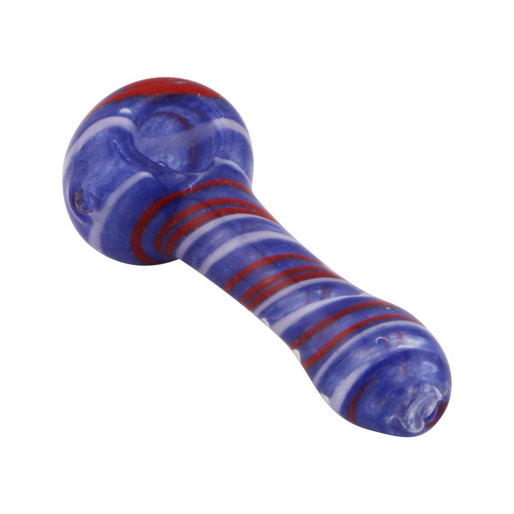 Navy Ember Glass Hand Pipe