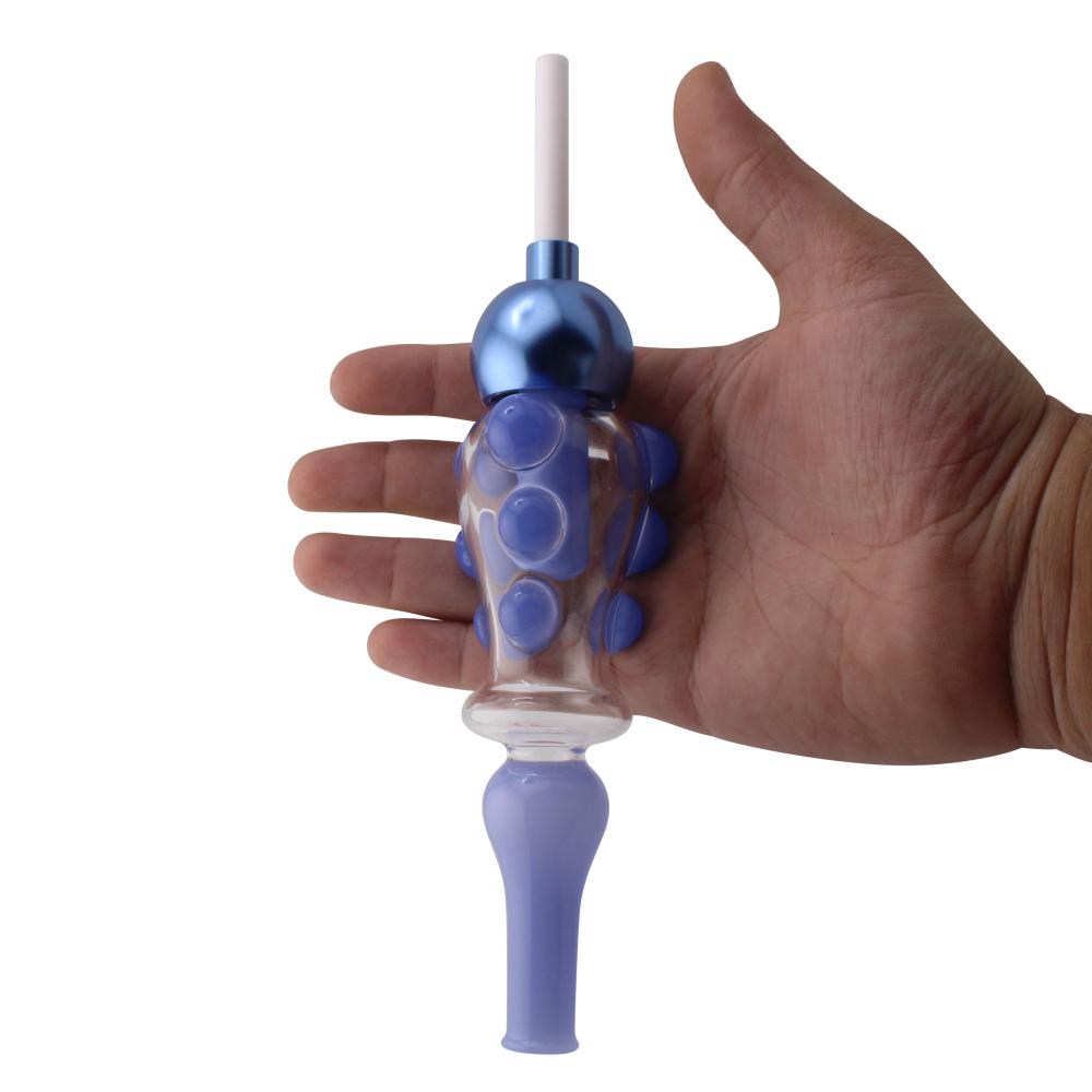 New Fire Medium Glass Nectar Collector Set-Blue