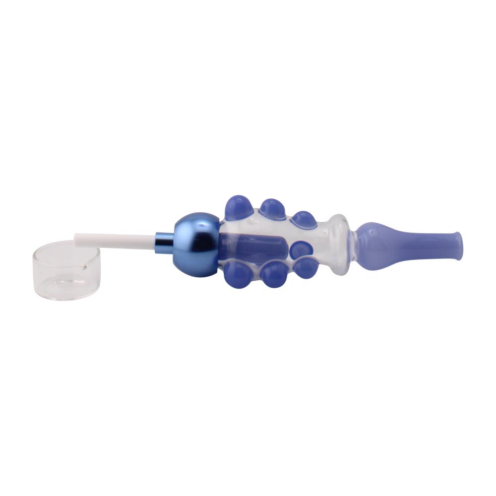 New Fire Medium Glass Nectar Collector Set-Blue