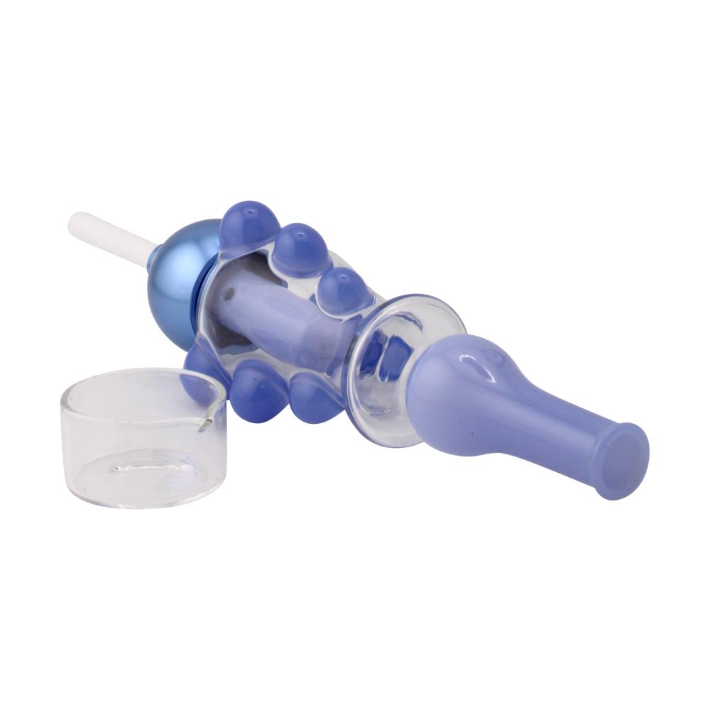 New Fire Medium Glass Nectar Collector Set-Blue