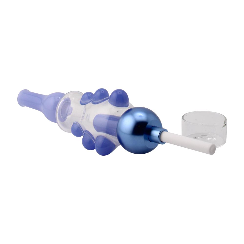 New Fire Medium Glass Nectar Collector Set-Blue