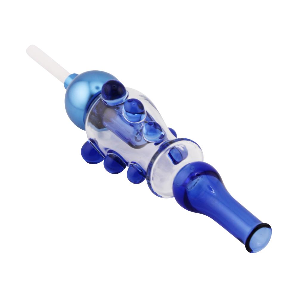 New Fire Medium Glass Nectar Collector Set-Dark Blue
