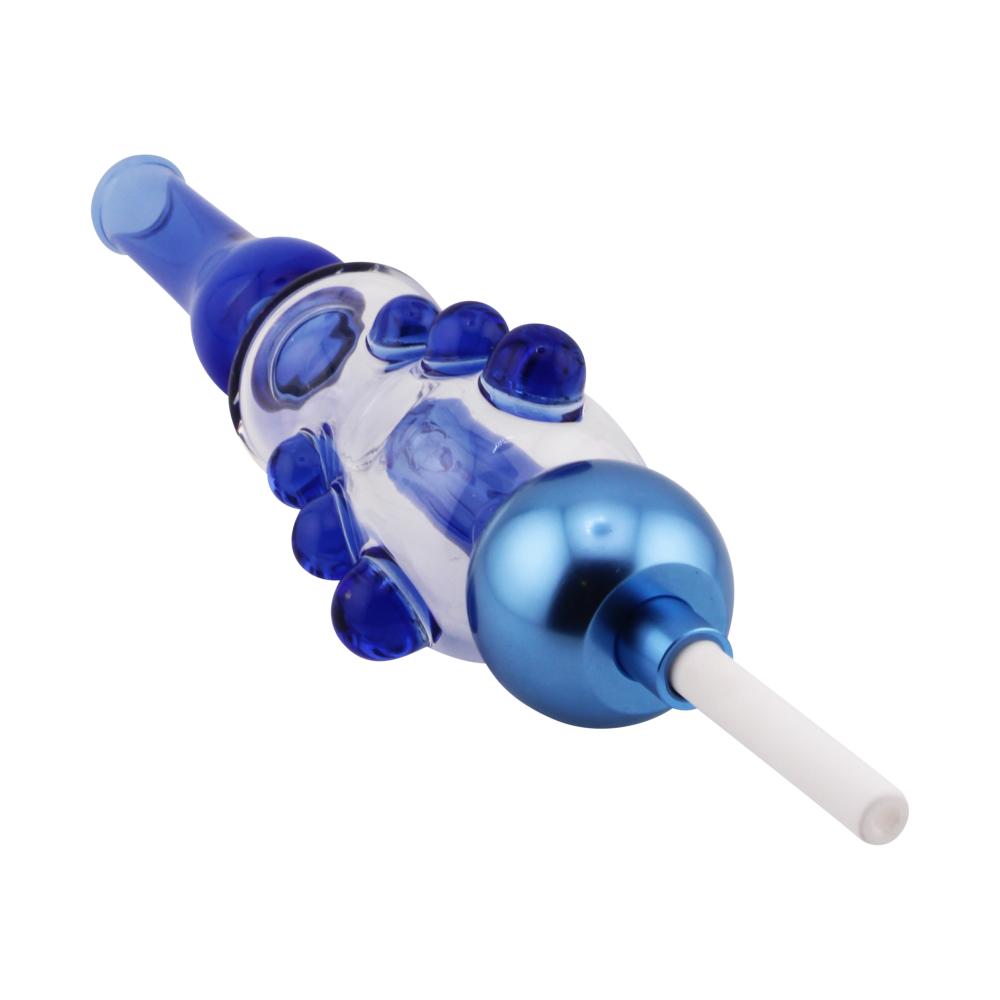 New Fire Medium Glass Nectar Collector Set-Dark Blue