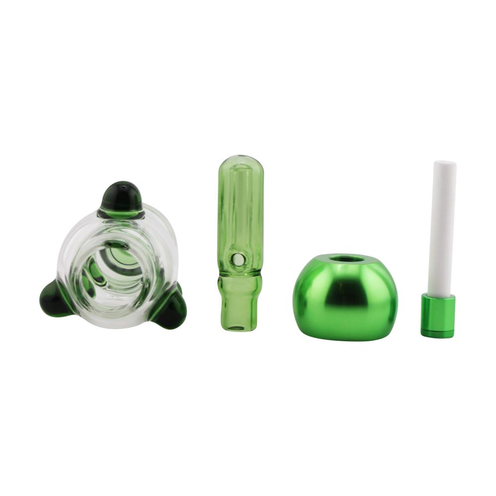 New Fire Medium Glass Nectar Collector Set-Green
