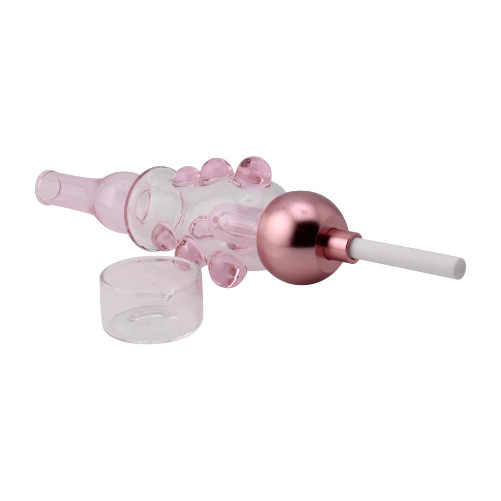 New Fire Medium Glass Nectar Collector Set-Pink