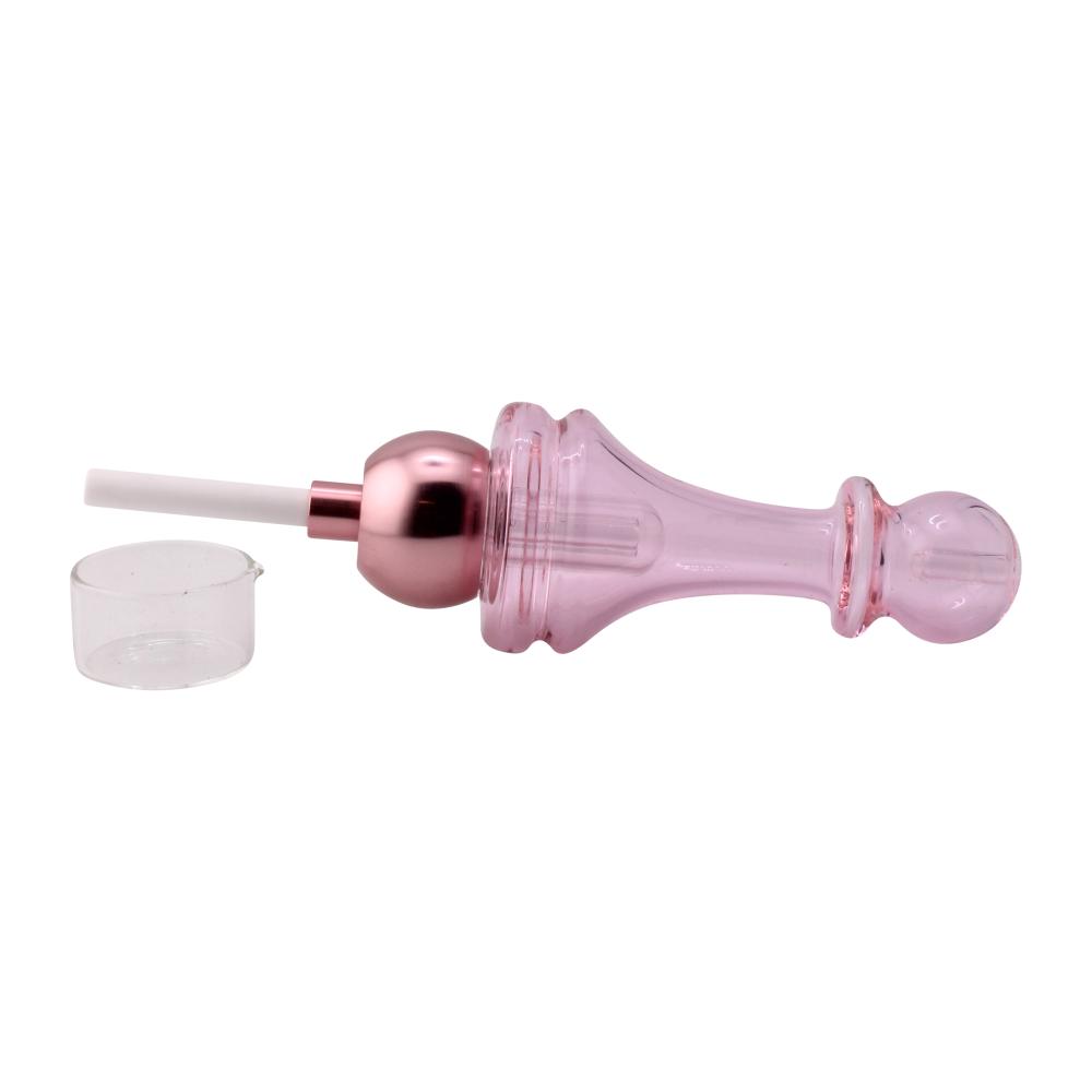 New Fire Moderate Glass Nectar Collector Set-Pink