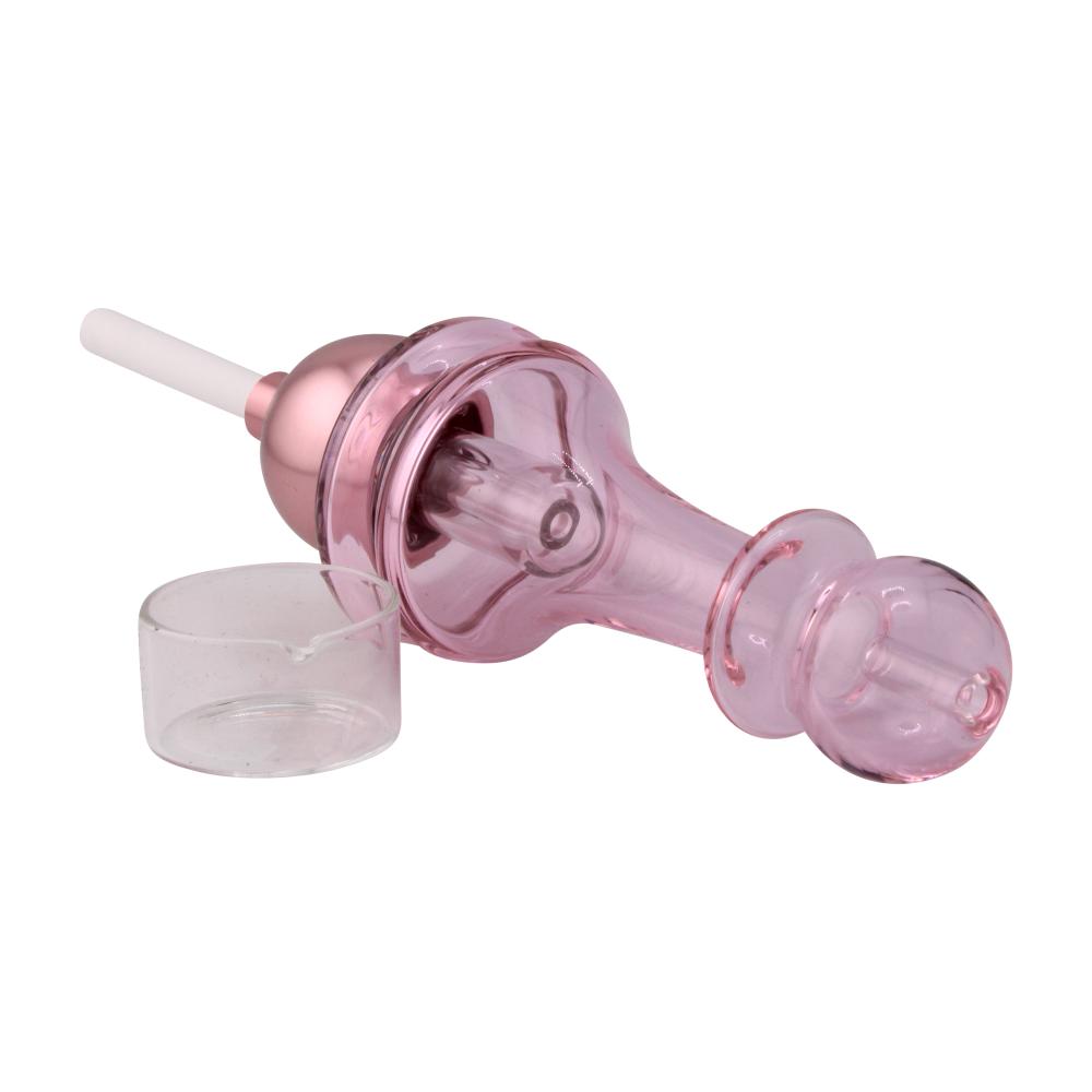 New Fire Moderate Glass Nectar Collector Set-Pink