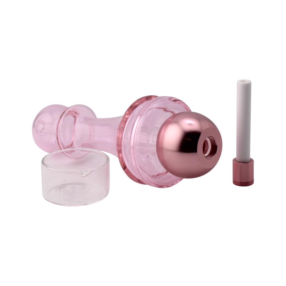 New Fire Moderate Glass Nectar Collector Set-Pink